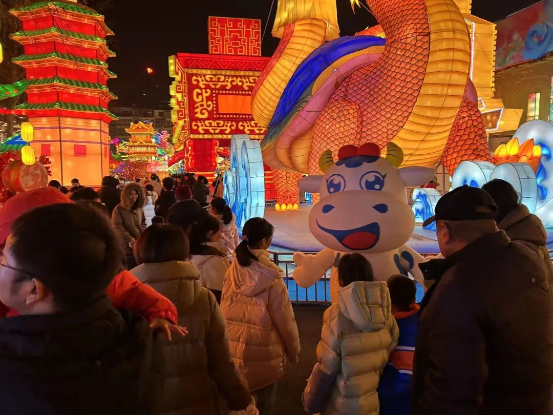 央視直播鄭州龍年燈會(huì)迎新春，花花牛品牌上大分