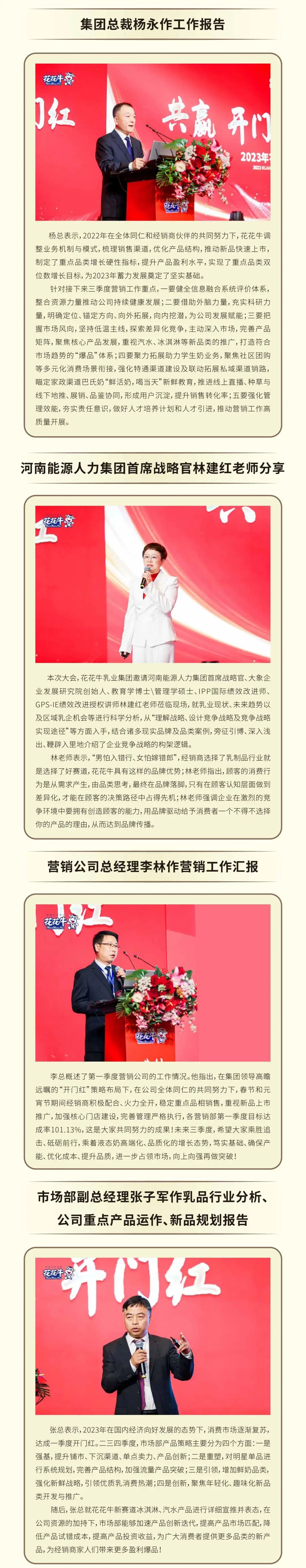 共贏 開門紅·創(chuàng)新 贏未來(lái)｜花花牛乳業(yè)集團(tuán)召開2023年度營(yíng)銷大會(huì)